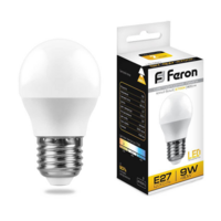 Лампа LED Feron шар 9W E27 2700K LB-550  25804