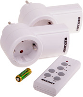 Комплект беспроводного управления светом 1 пульт+2розетки RX-002  10-6025