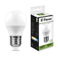 Лампа LED Feron шар 9W E27 4000K LB-550 25805
