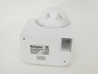 Датчик движ.Navigator NS-IRM02-WH 1-1200Вт 360гр 6м IP33 бел