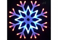 Фигурка подвесная Uniel Снежинка 48LED 40x40см RGB