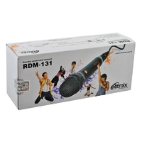 Микрофон Ritmix RDM 131 караоке 3м серебро