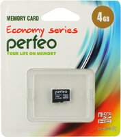 Карта micro-SD Perfeo 4GB Class 4 без адаптер