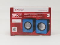 Колонки Defender SPK-22 2*2.5W USB синий