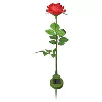 Свет. Космос 376 красная роза (сад. на сол. бат.)
