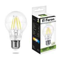 Лампа LED Feron феламент 9W Е27 4000K LB-63 25632