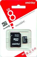 Карта micro-SD Smartbey 8GB Class 10 +адаптер