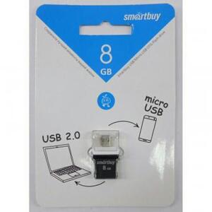 Флеш-диск Smartbuy 8GB OTG POKO черный