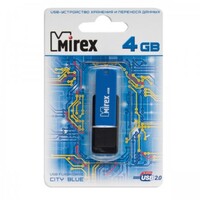 Флеш-диск Mirex 4GB City Blue синий