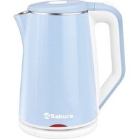 Чайник SAKURA SA-2160WBL (1.8л 2.0кВт)  дв. стенка голубой