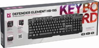Клавиатура б/проводн Defender HB-195 черный