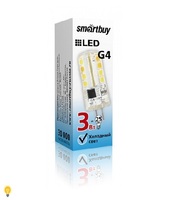 Лампа светод. Smartbuy G4 12V 3W 3000K